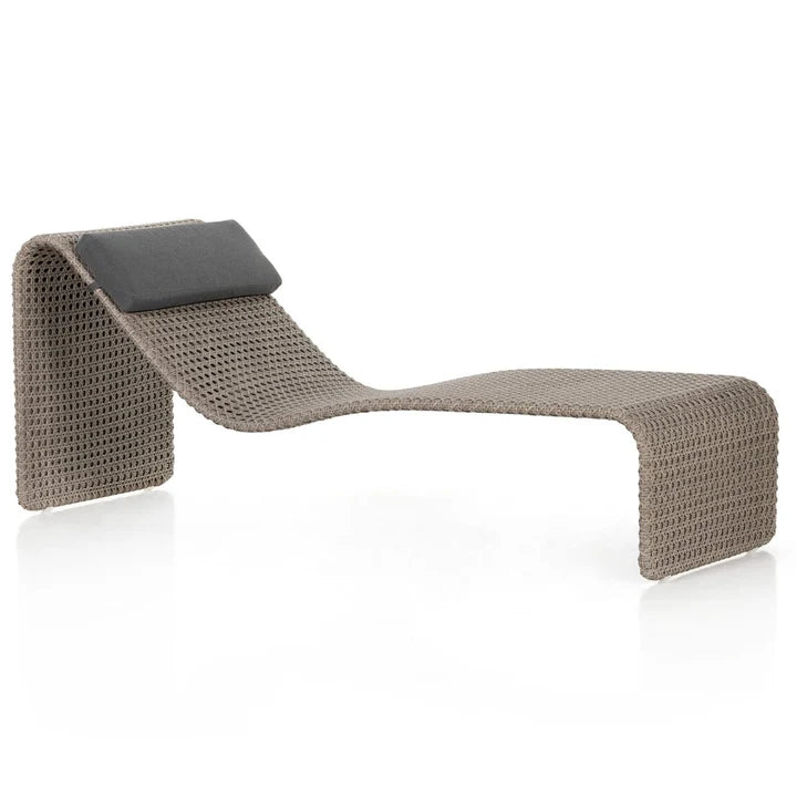 Outdoor Swimming Poolside Lounger (Brown)