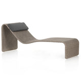 Outdoor Swimming Poolside Lounger (Brown)