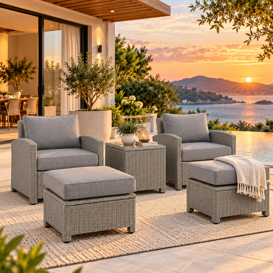 5 Pieces Patio Furniture Set