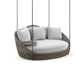 Three Seater Hanging Swing Without Stand For Balcony , Garden Swing (Brown)