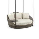 Three Seater Hanging Swing Without Stand For Balcony , Garden Swing (Brown)