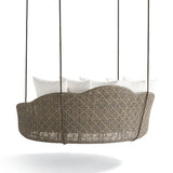 Three Seater Hanging Swing Without Stand For Balcony , Garden Swing (Brown)