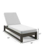 Outdoor Swimming Poolside Lounger (Brown)