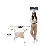 Craft Patio D-8 |Indoor |Outdoor |Living Room| Balcony| Garden| 2Chair 1Table Furniture Set| Coffee Chair Table Set|Powder Coated| Color-Honey