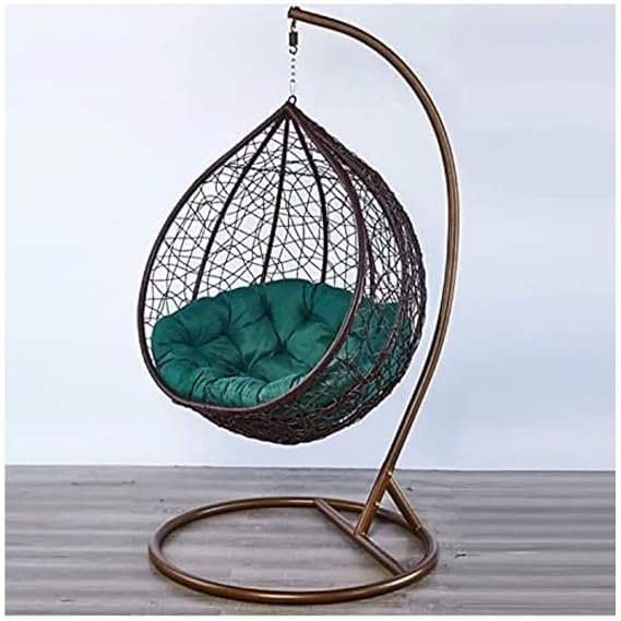 Craft Single Seater Hammock Swing Chair with Stand with One Big Cushion Hanging Jhula for Indoor,Outdoor, Balcony,Home, Patio, Yard, Balcony, Garden