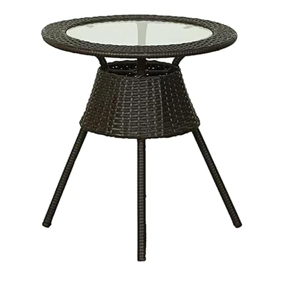 Craft Furniture |D-12 Patio|Indoor| Outdoor| Living Room | Balcony | Garden | Chair Table Set 2+1 (2 Chair + 1 Table)|Furniture Set |Coffee Chair Set|Powder Coated|(Black)