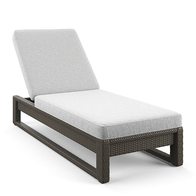 Outdoor Swimming Poolside Lounger (Brown)