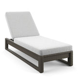 Outdoor Swimming Poolside Lounger (Brown)