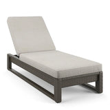 Outdoor Swimming Poolside Lounger (Brown)