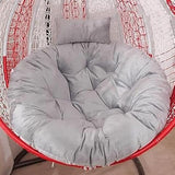 Craft Swing Chair Cushion for Egg Chair, Jhula & Hanging Basket | Soft Polyester Padded Seat Pillow for Indoor & Outdoor Use (Grey) (Only Cushion)