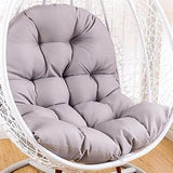 Craft Swing Chair Cushion for Egg Chair, Jhula & Hanging Basket | Soft Polyester Padded Seat Pillow for Indoor & Outdoor Use (Grey) (Only Cushion)