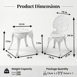 4-Seater Modern Design Outdoor Patio Furniture Set (White & Sky-blue)