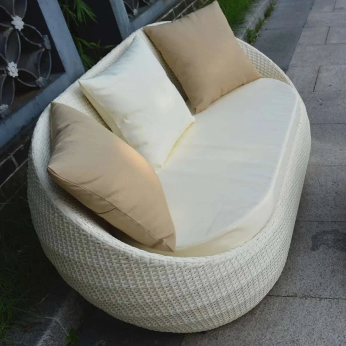4-Piece Outdoor Rattan Wicker Patio Sofa Set