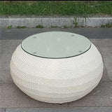 4-Piece Outdoor Rattan Wicker Patio Sofa Set