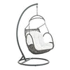 Outdoor Rattan Wicker Hanging Swing Chair with Cushion