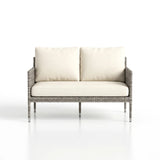 Outdoor Patio Sofa Set 2 Seater (Grey)