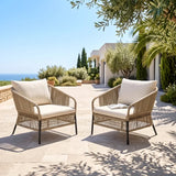 Outdoor Sofa Set 2 Single seater Braided & Rope