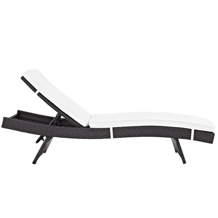 Outdoor Swimming Poolside Lounger (Dark Brown)