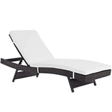 Outdoor Swimming Poolside Lounger (Dark Brown)